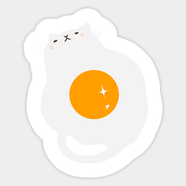 egg-cat. Sticker by tofuvi